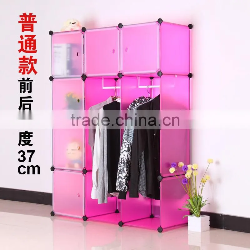 Colorful Four Floors Hung Home Clothes WardrobeCreative Wardrobe Receive FrameBooks case Style Wardrobe