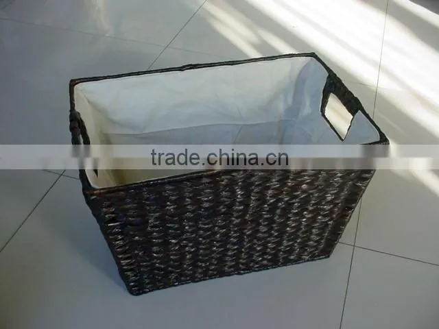 jiayu Small durable handicraft natural seagrass sundries basket with handle