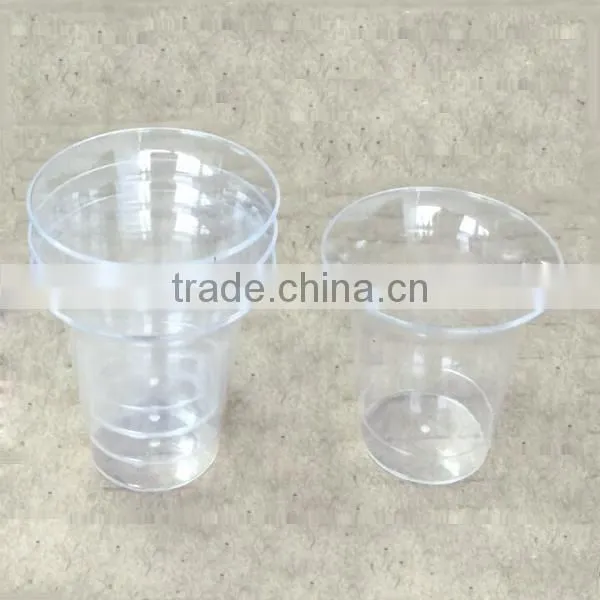 Mini clear plastic communion cup