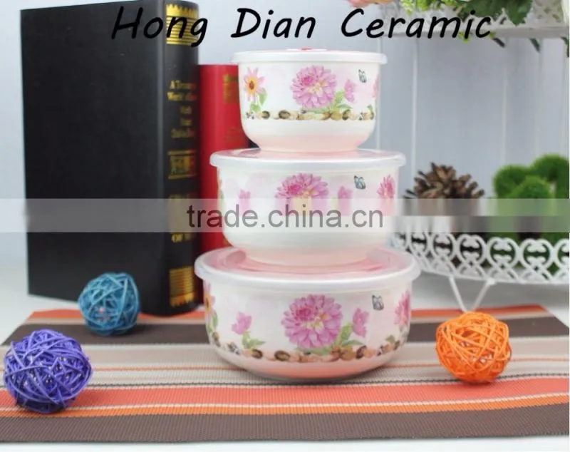 ceramic bowls with airtight lid