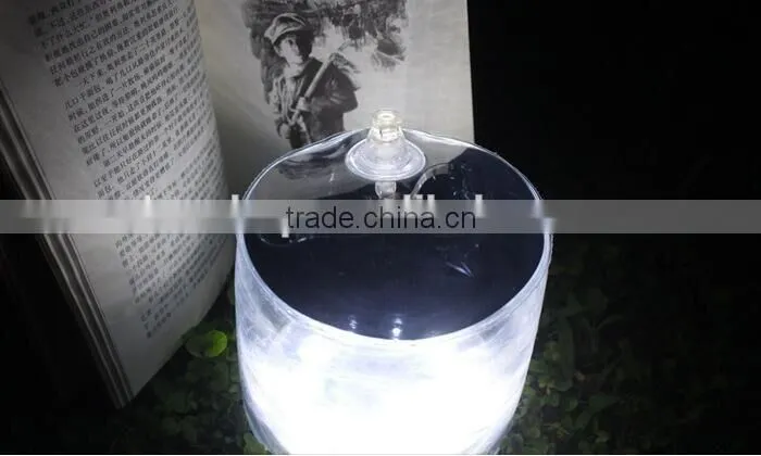 Factory Direct Sale Foldable Solar Inflatable Camping LED Lamp Outdoor Waterproof Portable Camping Colorful Night Light