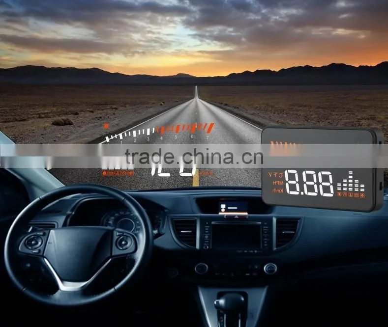 X5 hud 3" Screen Hud Head Up Car HUD Display black