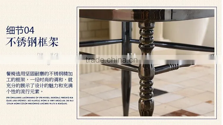 quality polished grey stainless steel luxury modern chiavari chair LQ-SSC001G