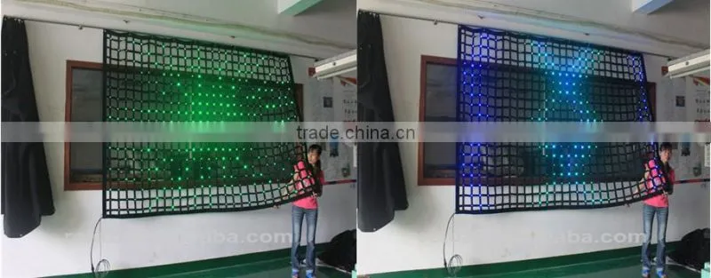 P100mm led mesh curtain see through led display flexible