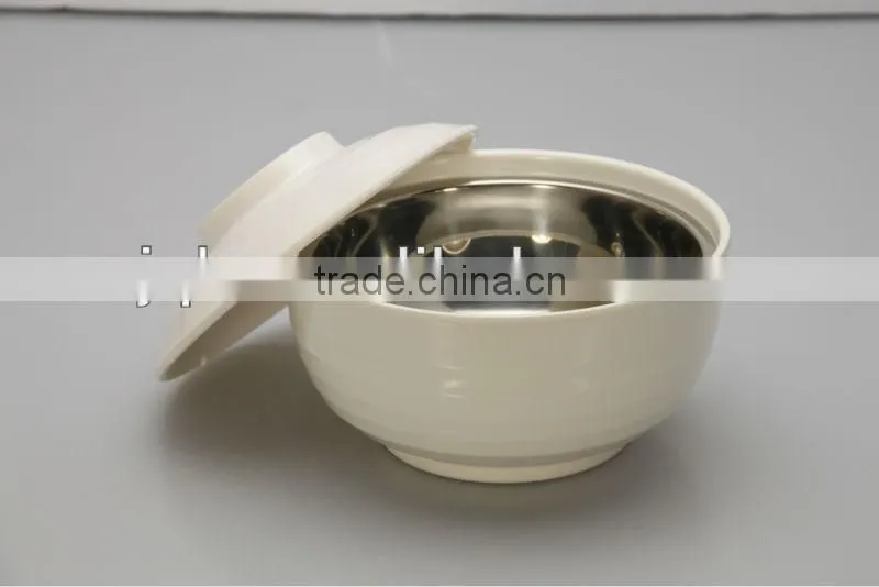 Melamine bowl with lotus shape