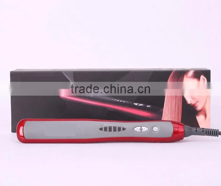 Electric Ceramic Hair Straightener with Comb Magic Hair Straightering Brush
