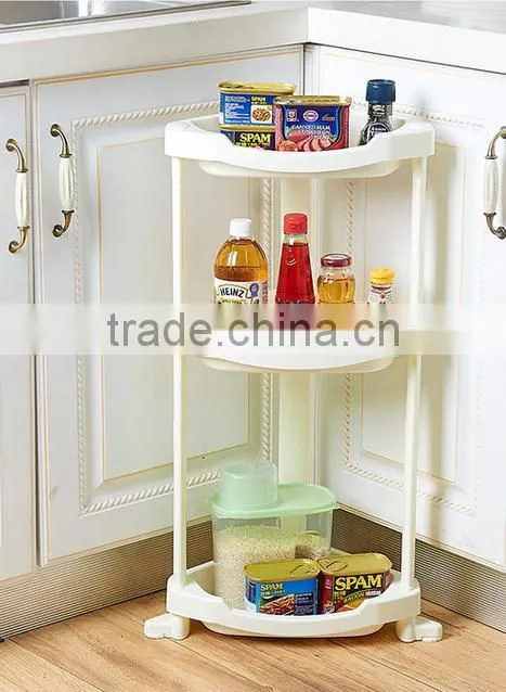plastic 3 or 4 layers bathrooms tripod shelf