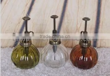 Hot sale colorful garden glass watering can
