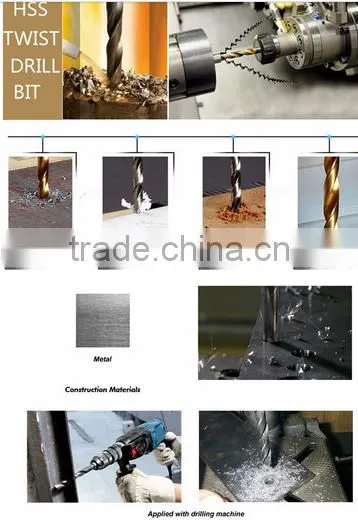 13pcs nano titanium coating straight shank Hss Twist Drill Bits set Cobalt Fully Ground Bright Finish drilling Metal Forged