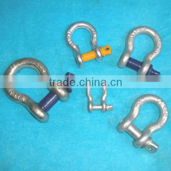 Hot dip galvanized drop forged anchor shackle