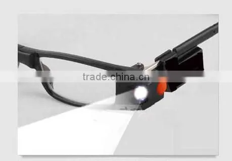 Wholesale led reading glasses with lights, click reading glasses,safety glasses with led light