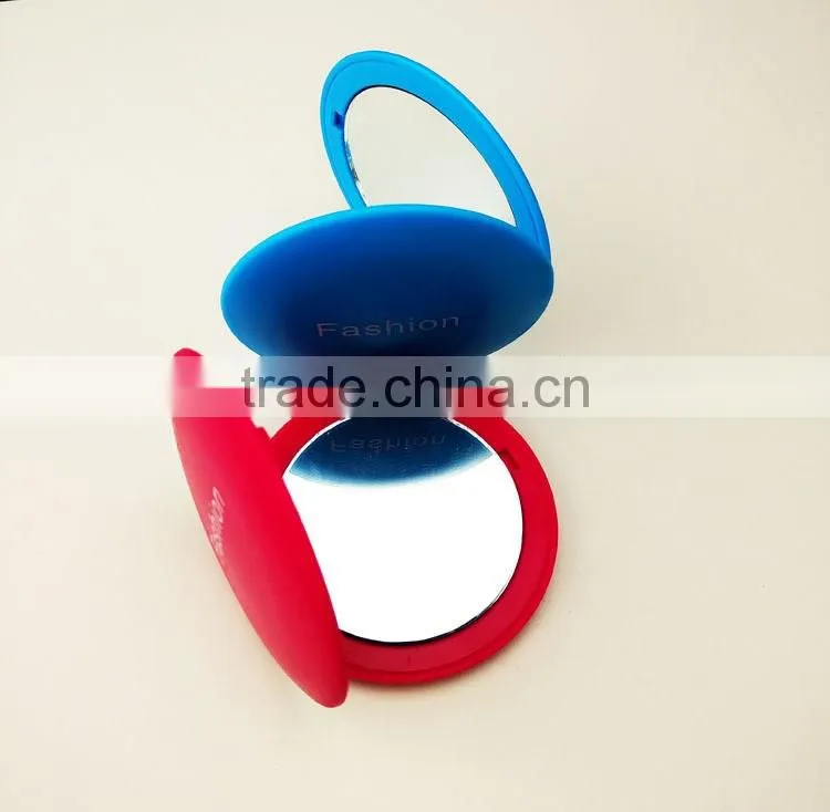 Portable Folding Double-Side Mirror Aluminum Mirror Fashion Cute Creative Mini Custom Logo