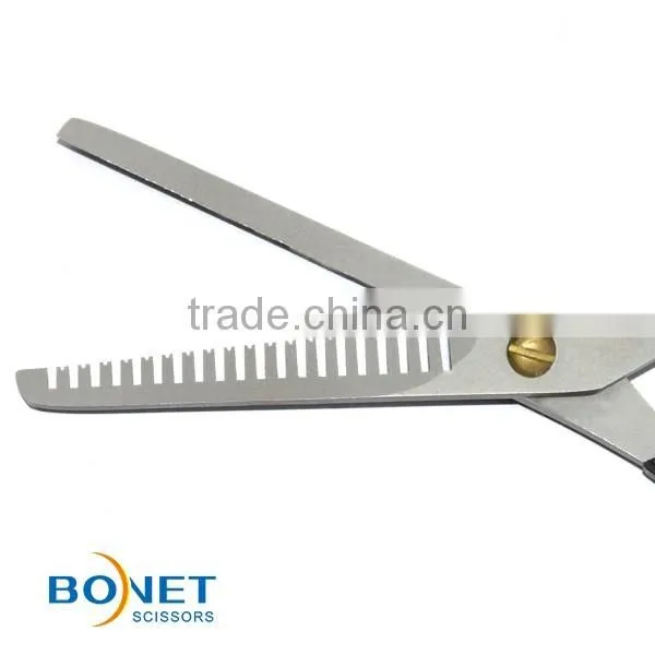 S81037 6-1/4" molybenum coating double sides barber scissors hair thinning scissors