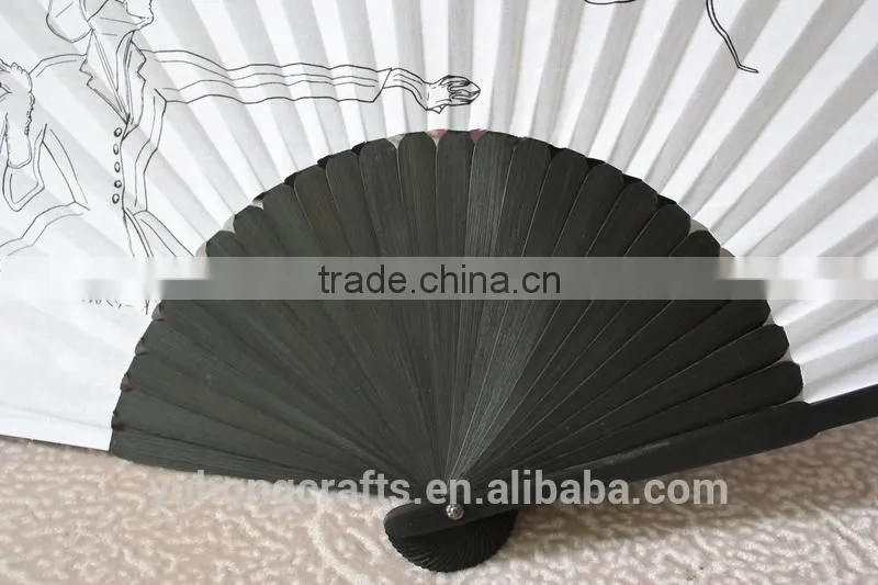 Japanese fabric fan for advertising handicraft