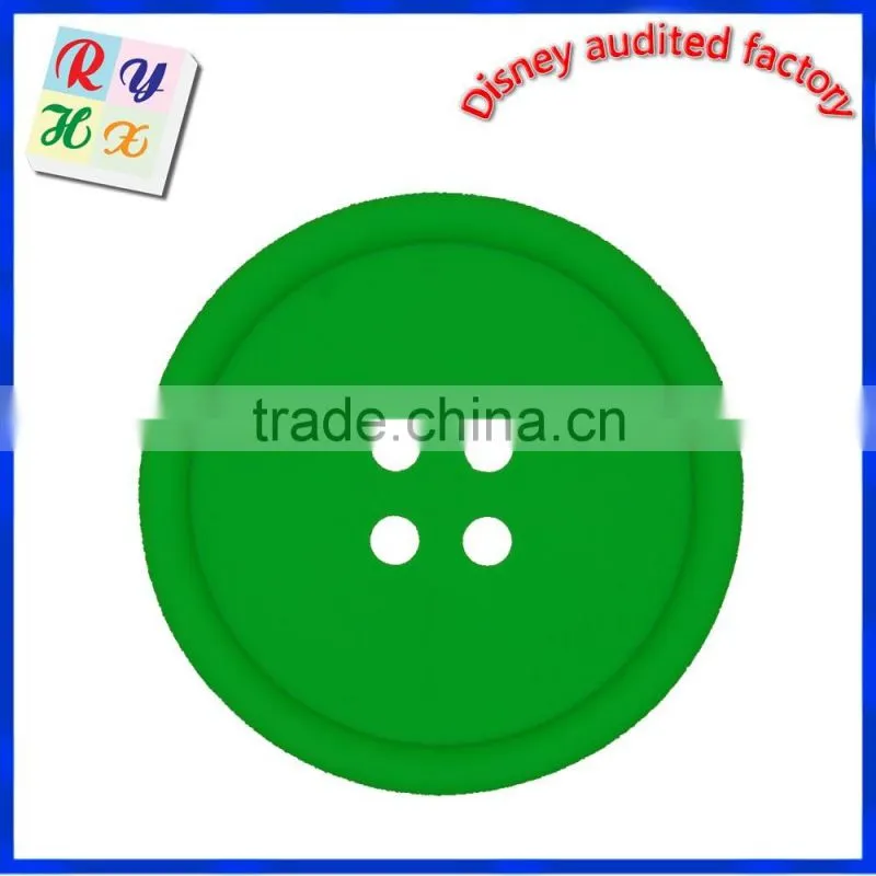 Trade assurance button shape design coffee cup pad tin coaster