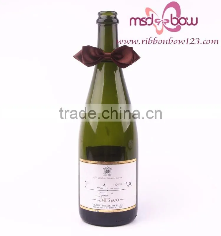 gold satin ribbon bow for gift packaging