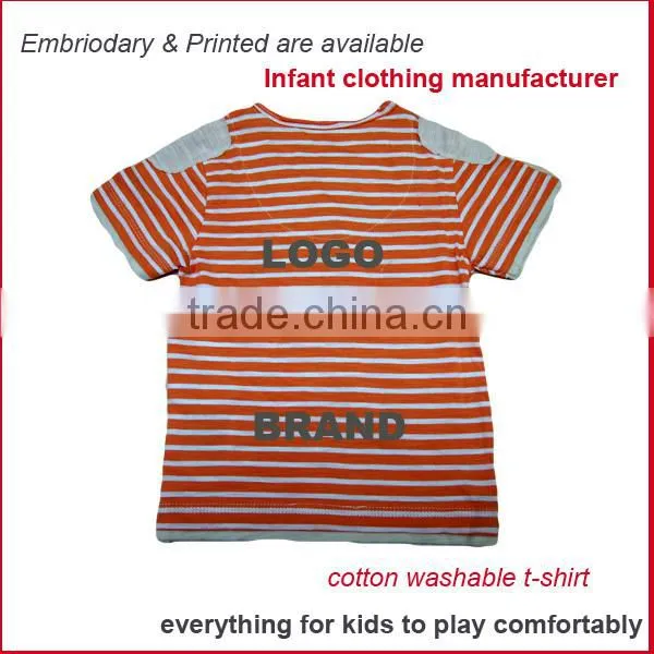 kids clothing wholesale T shirt manufacturer Custom print Cotton Washable T shirt