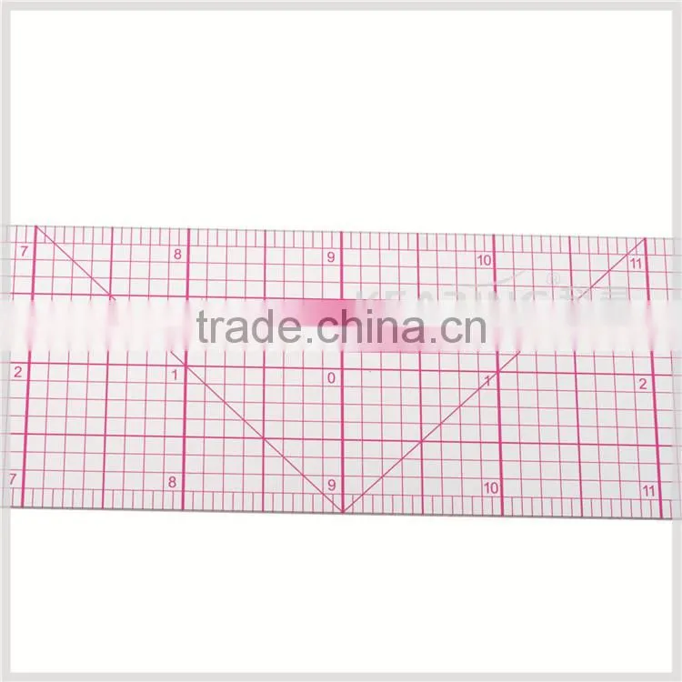 Kearing Super quality sandwich line printing flexible garment ruler for sewing students study using never paint-off 18"long#8085