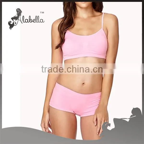 Sexy underwear sets bra and shorts for custom fitness wear