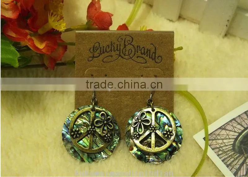 Restoring ancient ways of abalone shell pendant earrings