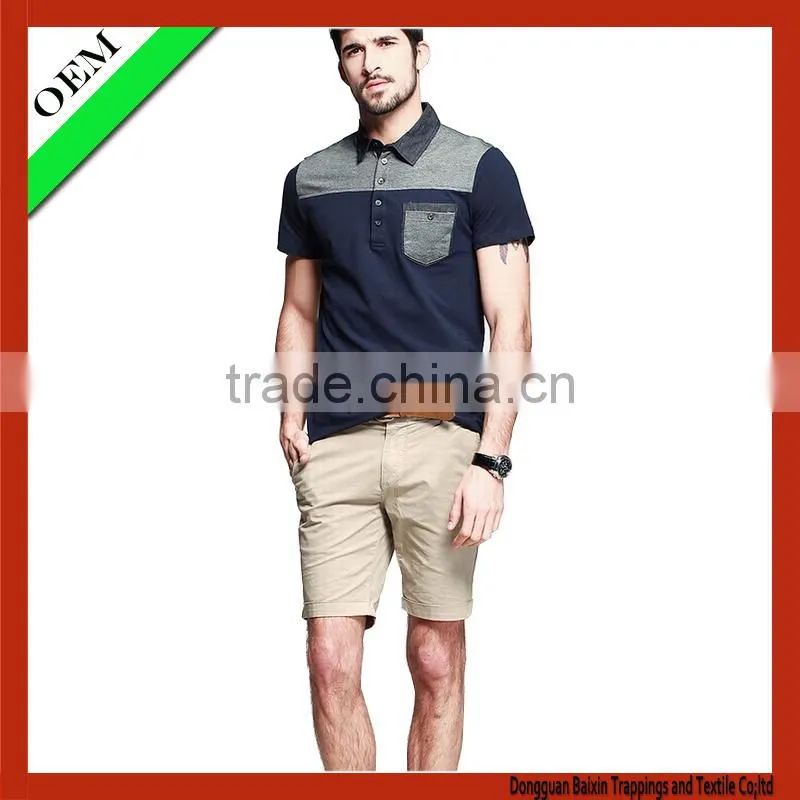 high quality fashion polo shirt With Short Sleeve