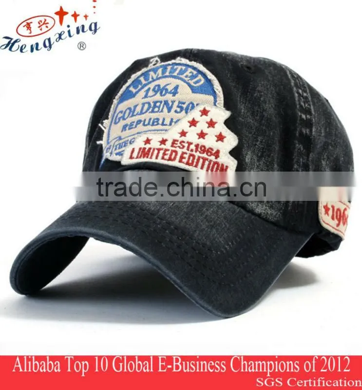 Jean Style Classical Applique Professional Teams Sports Hats