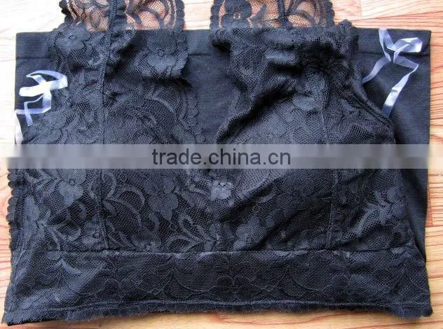 lace lady seamless camisole top with padded bra