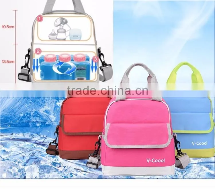 kids lunch bag/canvas lunch bag/foldable cooler bag