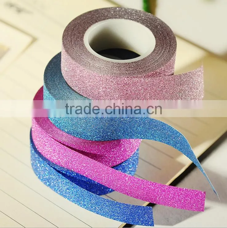 1.5cm*10m multicolor Glitter Washi Tape for DIY