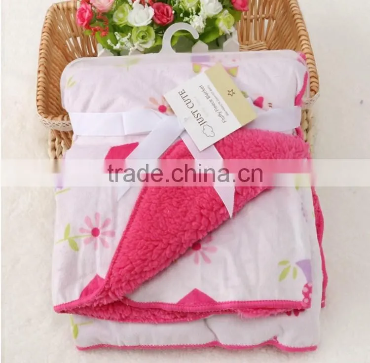 Newborn baby warm fleeces blanket