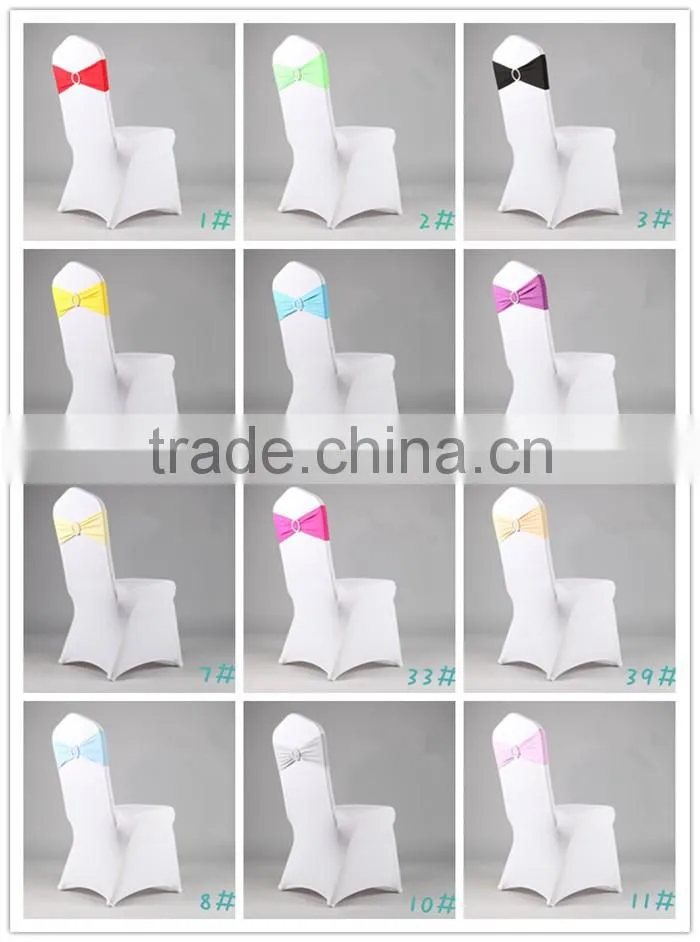FACTORY SUPPLY LYCRA SPANDEX CHAIR BAND SASHES WITH BUCKLE FOR CHAIR COVER BRAND NEW