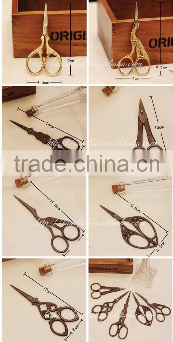 Antique Sewing Accessories Handicraft Tool Fancy Embroidery Scissors
