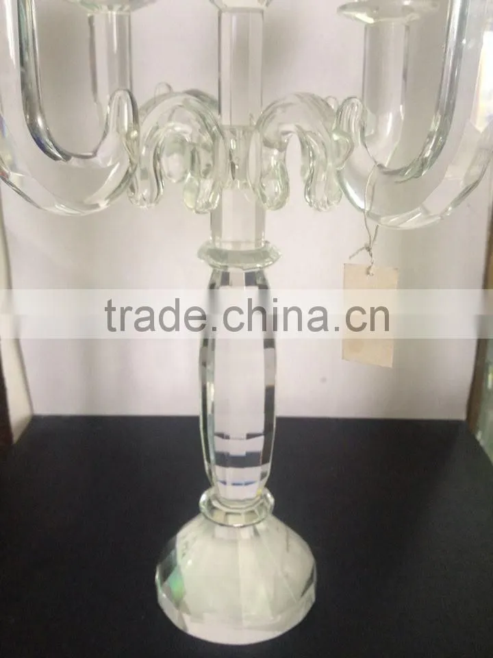 HOT SALE!!! Crystal Glass Candle Holder Crystal Glass Candelabra Wholesale Candle Holders