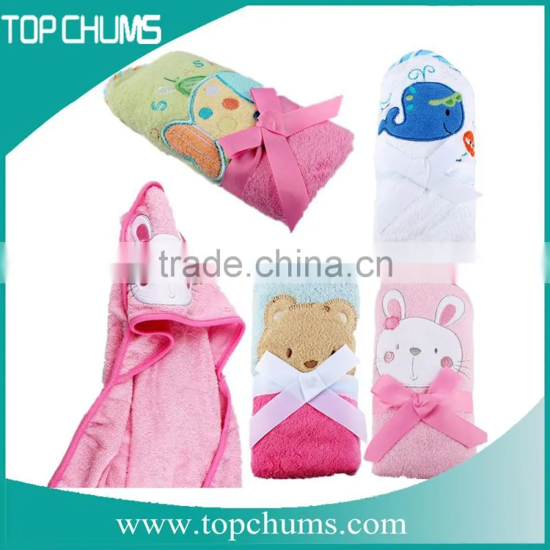 Muslin gauze 100% cotton bamboo Soft baby hooded towel