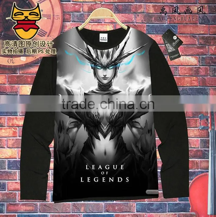 Wholesale League of Legends Cosplay Game Unisex Long Sleeves Anime T shirt ( S-XXXL )