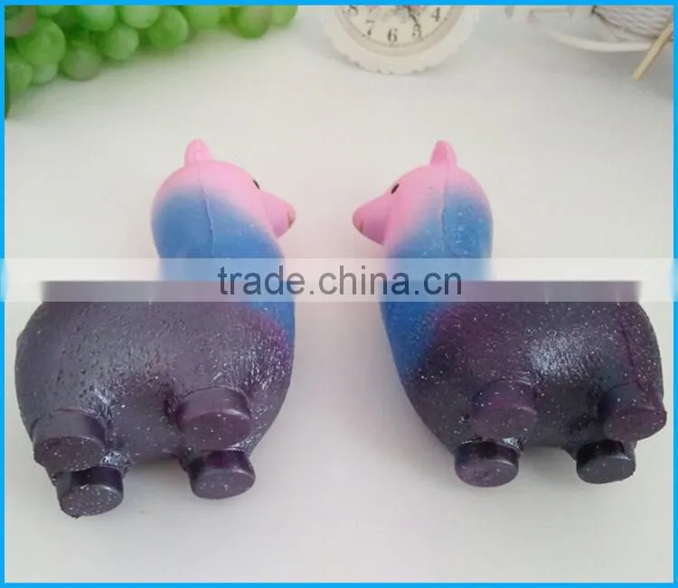 High quality super soft slow rising toys PU squishy alpaca for kids