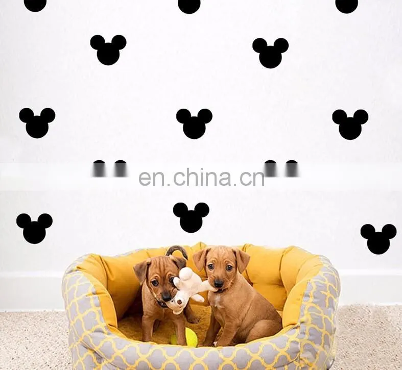 Colorful Mickymouse Head Ins Style Vinyl Mini Wall Sticker Children Room Home Decoration Mural Roon Decal