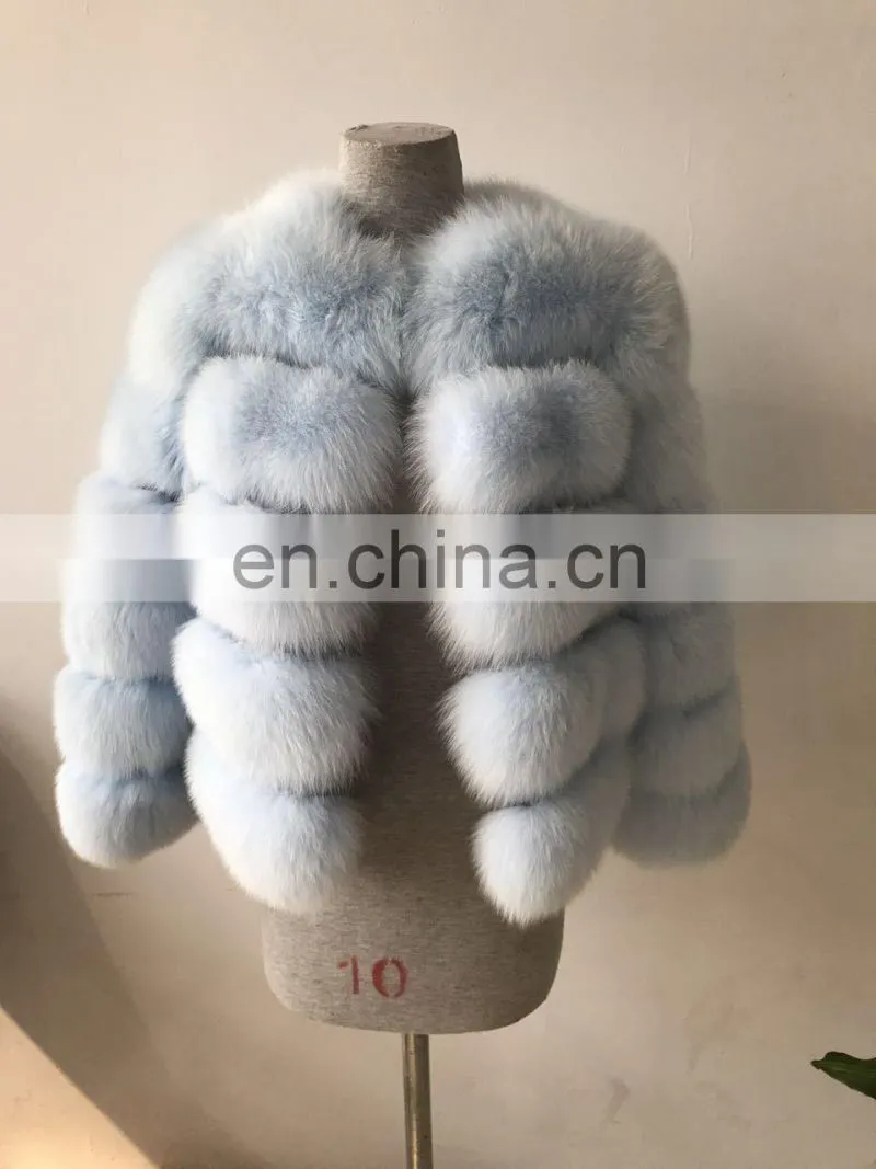 2017 genuine fox fur jacket outwear fur garment