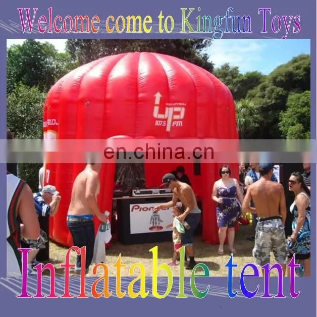 Pink Inflatable cartoon tents for square promotion