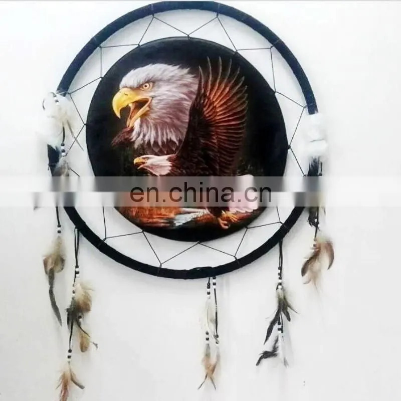 Dream Cathcer Hand Made Unique Bead Feather Wall Hanging Home