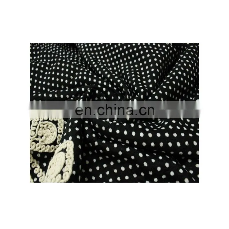 2017 Summer Casual Knitted Dress Border Embroidered Dot Printed Sleeveless Braces Dress for Women
