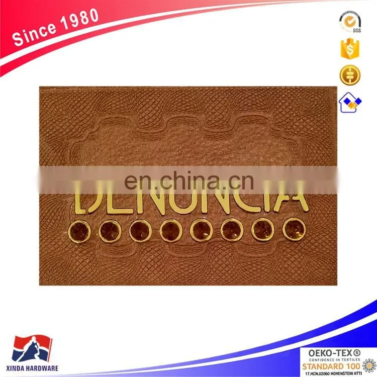 The Chinese manufacturers wholesale custom leather patches, leather label jeans leather patch label