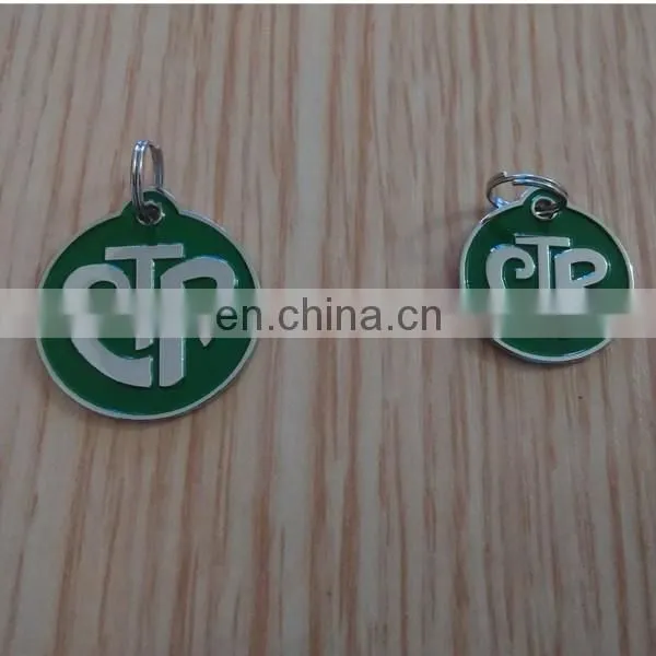 custom gold brand logo metal tag