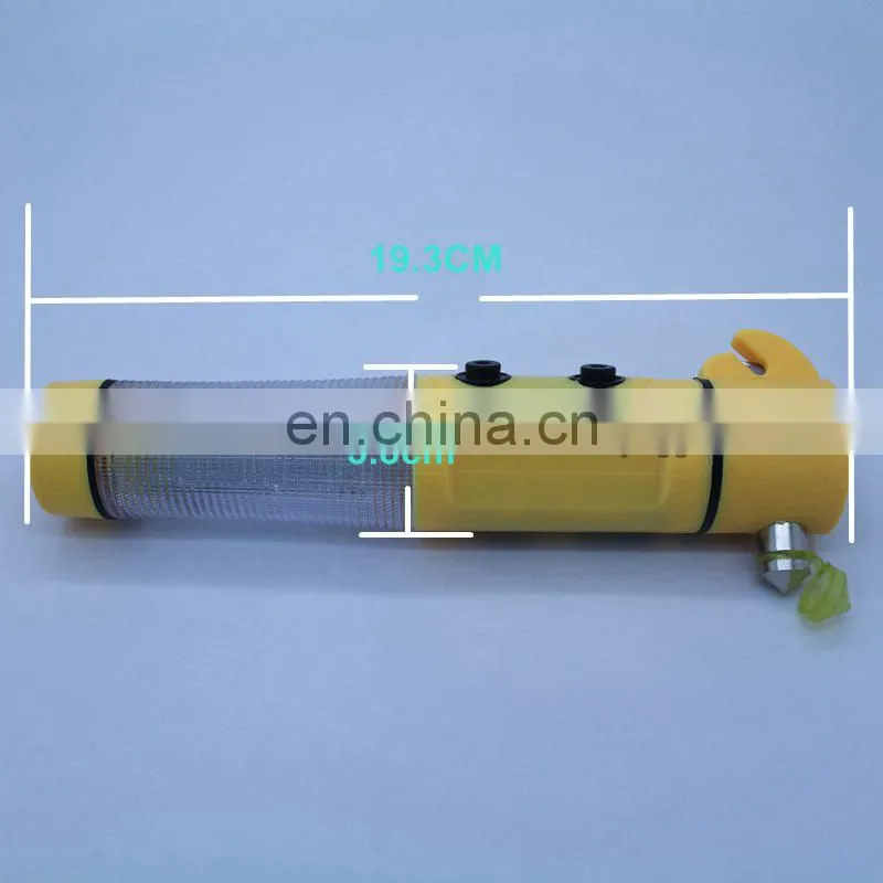 Flashlight with hammer