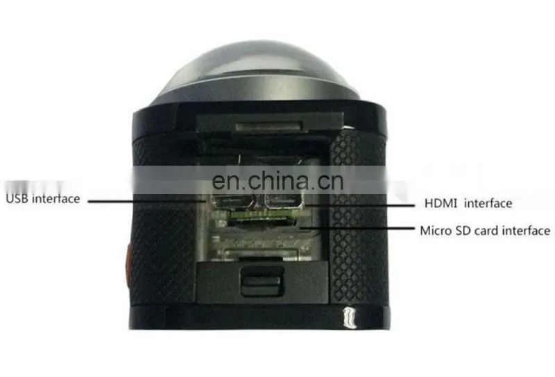 High Definition 12.4MP 360 Degree Panoramic Camera Outdoor Sports DV WIFI Mini Wireless Webcam