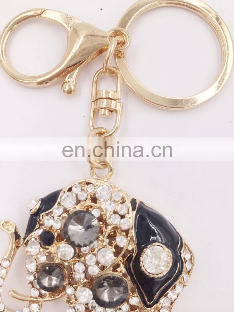 Lovely Elephant Shaped Metal Key Chain