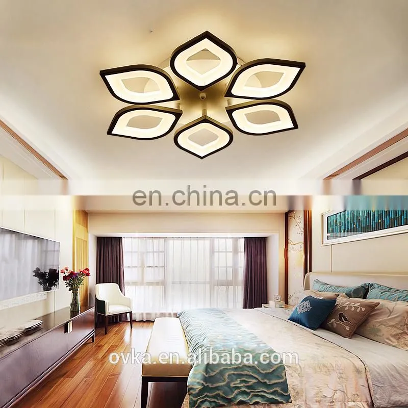Creative modern lotus living room led ceiling light