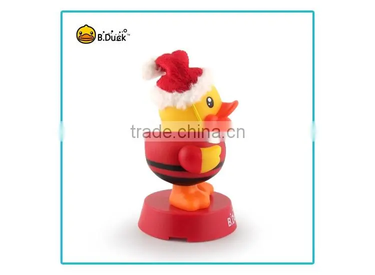 B.Duck plastic pvc vinyl figurine for Christmas promotional