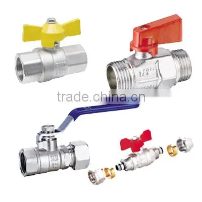 female brass ball valve flare single handle