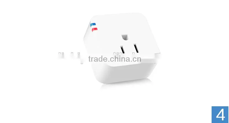 mini portable power bluetooth wifi wireless wall light American USA standard smart plug socket